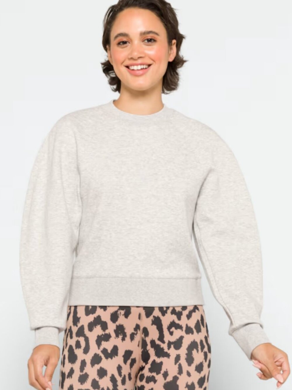Club Monaco Sculptural Sweatshirt; NWT; Size XL; Light Grey